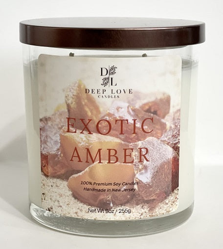 Exotic Amber - 9oz Double Wick Soy Candle
