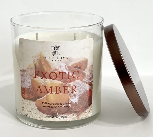 Exotic Amber - 9oz Double Wick Soy Candle