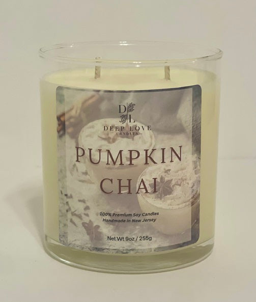 Pumpkin Chai - 9oz Double Wick Soy Candle