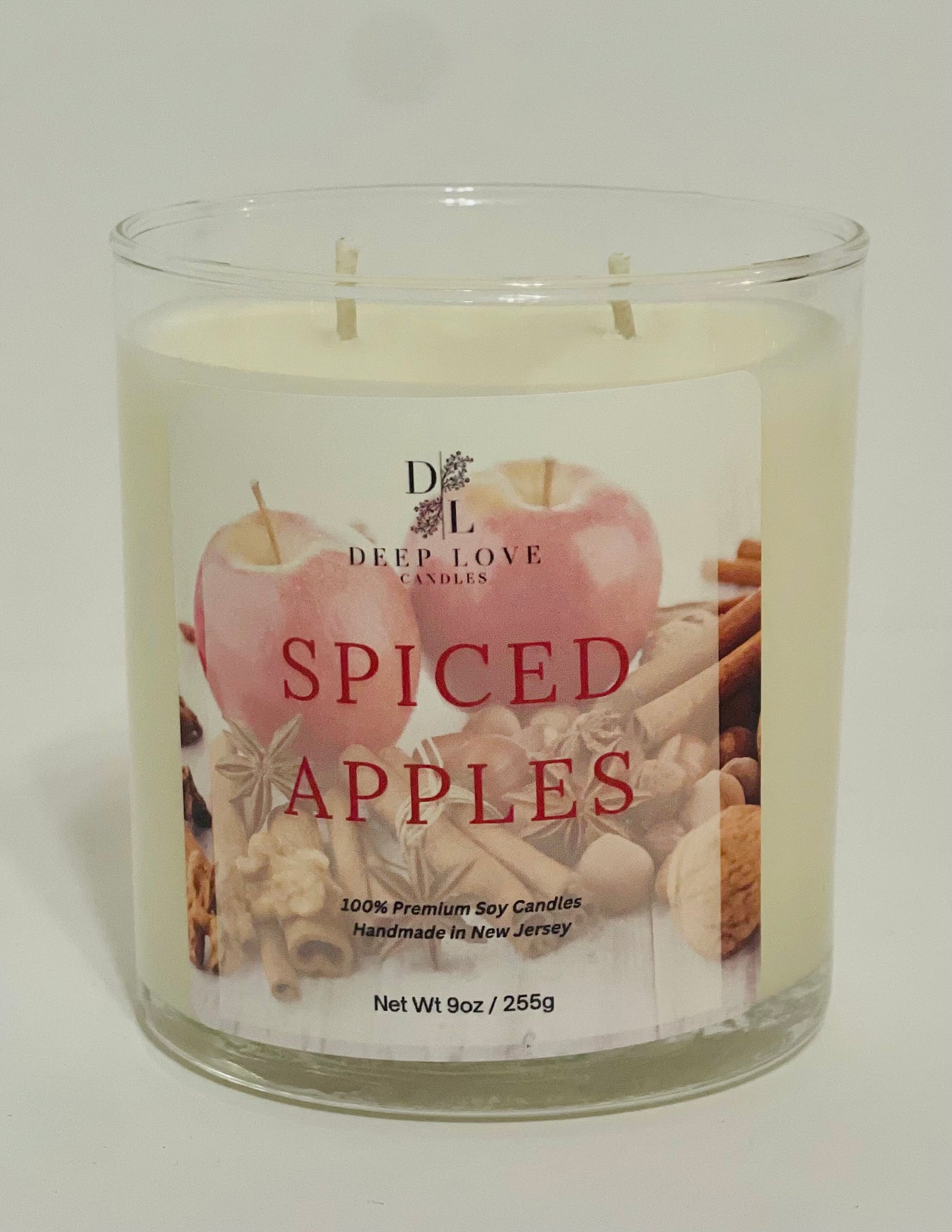 Spiced Apples - 9oz Double Wick Soy Candle