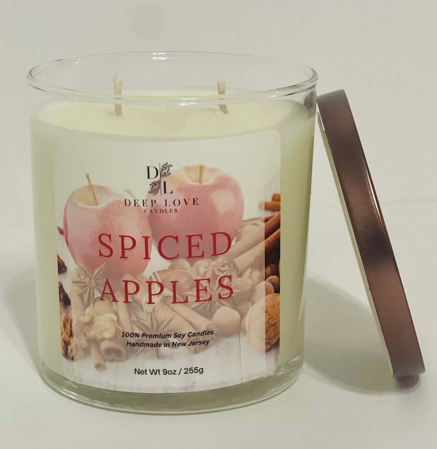 Spiced Apples - 9oz Double Wick Soy Candle